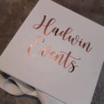 Example of our personalised keepsafe box included in our print package
