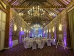 Full Venue Colour Uplighting at Knights Hill Hotel, Norfolk